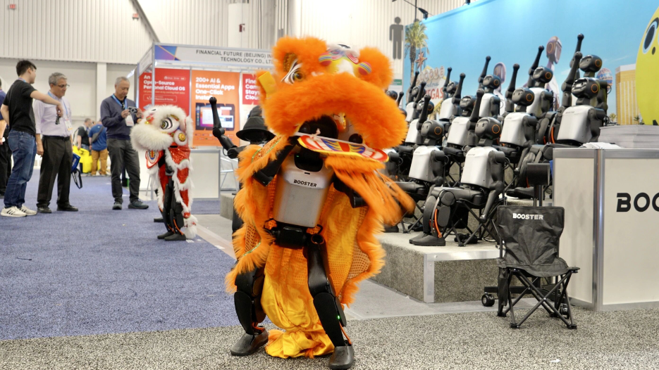 At CES, Booster Robotics' robots were "sold out"